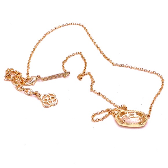 KENDRA SCOTT ELISA Pendant Necklace With Drusy Stone 15” With 2.5” Extender - Picture 1 of 3